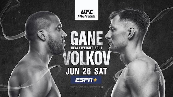 Watch Wrestling UFC Fight Night Vegas 30: Gane vs. Volkov 6/26/21