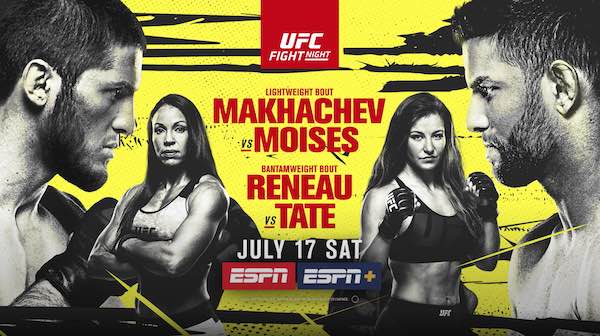 Watch Wrestling UFC Fight Night Vegas 31: Makhachev vs. Moisés 7/17/21