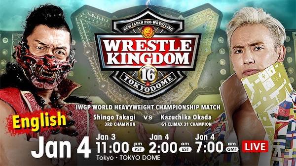 Watch Wrestling NJPW WRESTLE KINGDOM 16 2022 1/4/22