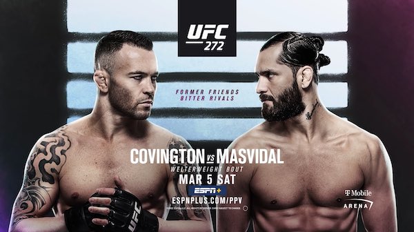 Watch Wrestling UFC 272: Covington vs. Masvidal 3/5/22