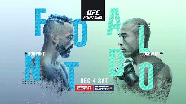Watch Wrestling UFC Fight Night Vegas 44: Font vs. Aldo 12/4/21