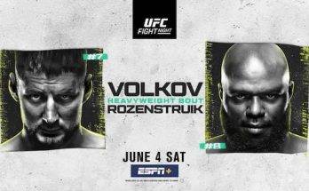 Watch Wrestling UFC Fight Night Vegas 56: Volkov vs. Rozenstruik 6/4/22