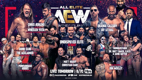 Watch Wrestling AEW Dynamite Live 8/3/22